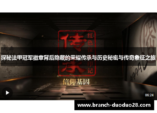 探秘法甲冠军徽章背后隐藏的荣耀传承与历史秘密与传奇象征之旅