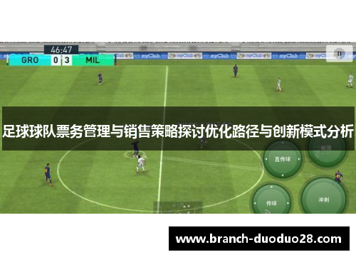 足球球队票务管理与销售策略探讨优化路径与创新模式分析